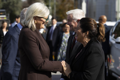 Dame Cindy meets with Governor-General of Australia, Her Excellency the Honourable Sam Mostyn