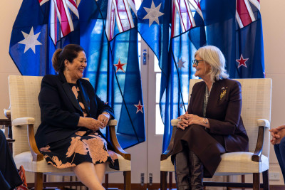 Dame Cindy and Her Excellency the Honourable Sam Mostyn 