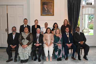 Official party at the Te Auaha Pito Mata Awards 2026 