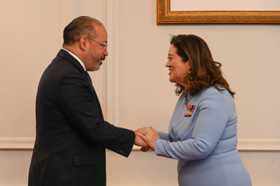 HE Mr Edward Pérez Reyes, Ambassador of the Dominican Republic, presents his credentials