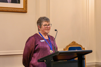 Rural Women New Zealand President Heather Sorensen speaks