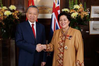 President Lâm and Dame Cindy