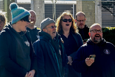 The Pōneke Shanty Club perform