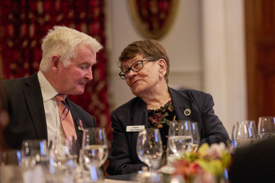 Dr Davies and Dame Joy Cowley