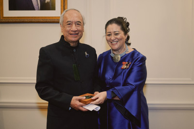 Witi Ihimaera and Dame Cindy