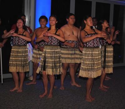 Hato Petera College Kapa Haka group perform.