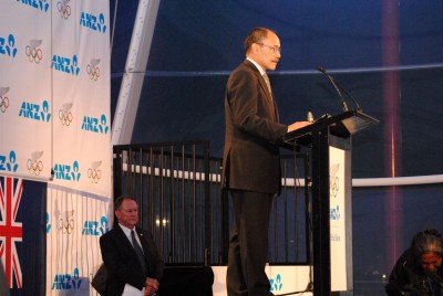 The Governor-General gives his address.