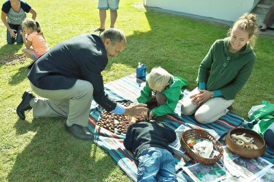 Kids Greening Taupo - Fun with acorns.