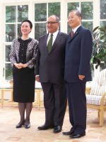 China's Ambassador presents his credentials.