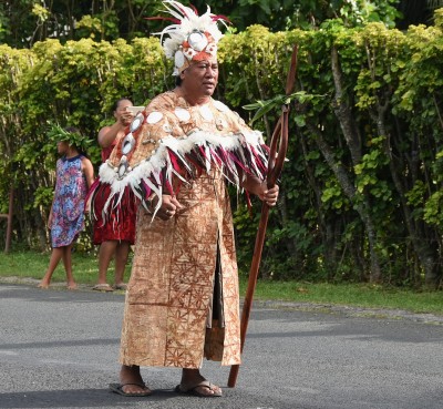 The Mataiapo, who escorted Their Excellencies to the gate of the Marae.