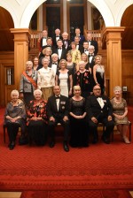 Guests at the dinner for the Queen's 90th Birthday.