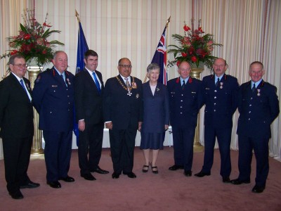 Firefighters honoured.
