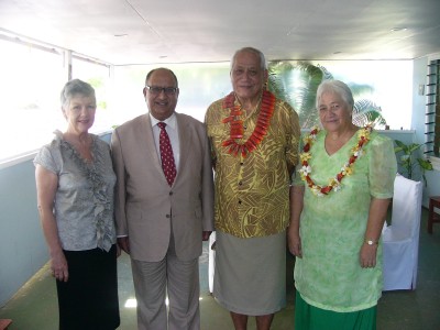 Meeting the Samoan Head of State.