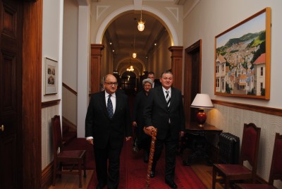 Māori King visits Government House.