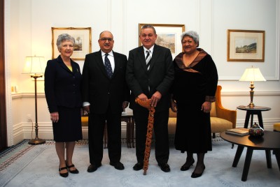 Māori King visits Government House.