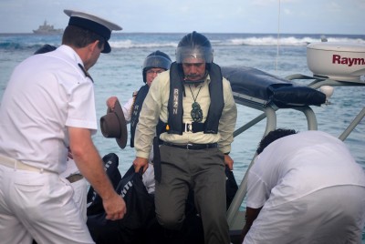 The Governor-General sets foot on Nukunonu Atoll for the very first time.