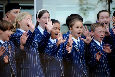 The St Andrew's School Choir perform "Bye Bye Blackbird".