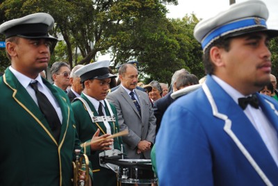 With the Rātana bands.