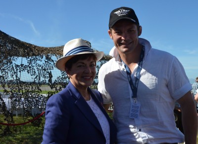 The Governor-General, The Rt Hon Dame Patsy Reddy and Richie McCaw.