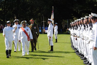 Royal New Zealand Navy Beat Retreat and Ceremonial Sunset Ceremony.
