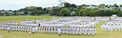 The Royal New Zealand Navy on Parade.
