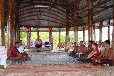 Saleaaumua Village welcome the Governor-General with an 'Ava Ceremony.