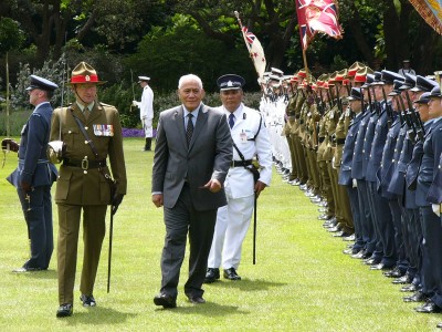 Samoan Head of State Welcome – Guard of Honour.