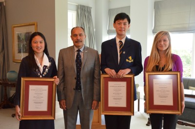Sir George Elliot Scholarship winners 2013.