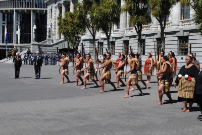 Māori cultural party.