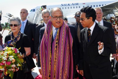 Arrival in Timor-Leste.