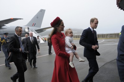 State Welcome for TRH The Duke and Duchess of Cambridge 2014.