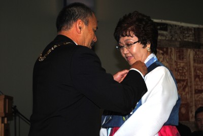 Mrs Yong Kim, MNZM, Auckland.