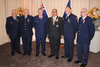 Four chief fire officers honoured.