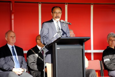 The Governor-General officially opens the United Fire Brigades’ Association 2011 National Waterways Challenge.