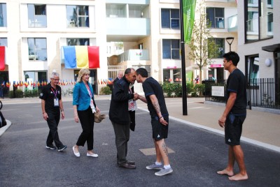 Welcome to the Olympic Village by members of the New Zealand Olympic Team.