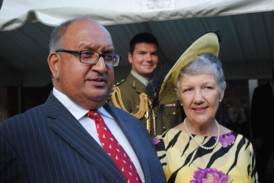 Rt Hon Sir Anand and Lady Susan Satyanand.