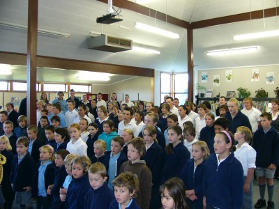 South Westland Area School assembly.