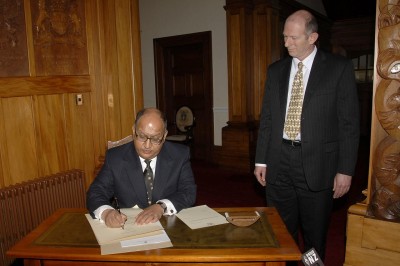 Governor-General signs General Election writ.